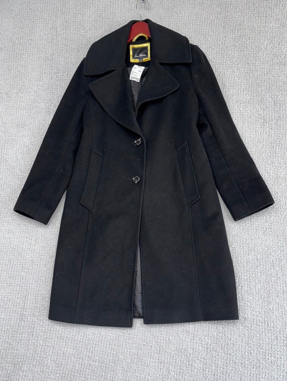 Sam Edelman Women's Black Wool Blend Coat Size M #79600